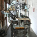 World bottle labeler machines on the side loading dock at the Stevens Point Brewery